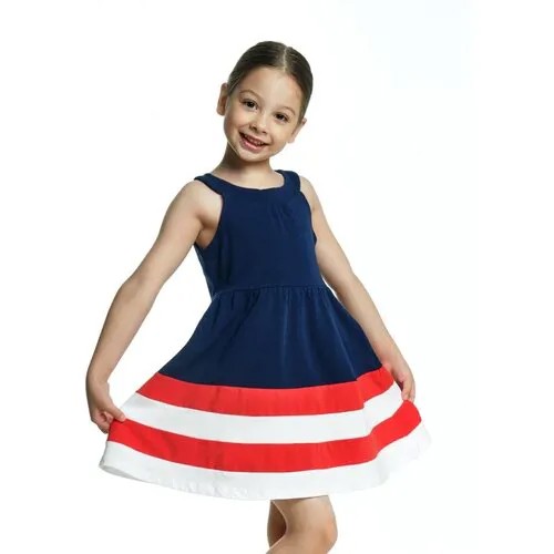 Платье Mini Maxi, хлопок, размер 92, синий