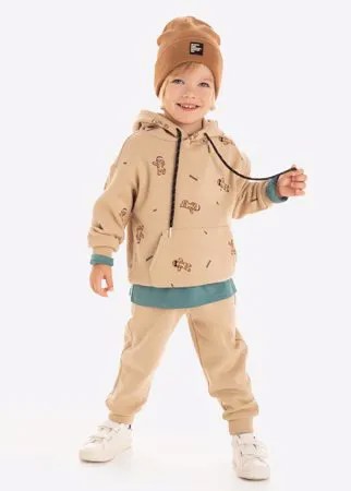 Бежевые спортивные брюки Jogger для мальчика Gloria Jeans