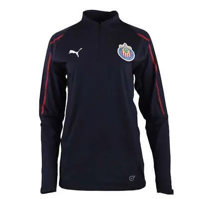 Puma Chivas Mock Neck Quarter Zip Pullover Mens Size S Casual Tops 754238-03