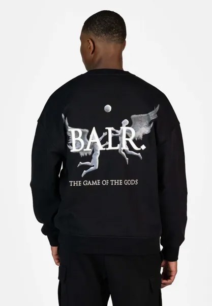 Толстовка GAME OF THE GODS BOX FIT CREWNECK BALR., цвет jet black