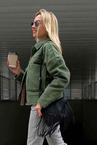 Пиджак женский ZARINA 1328230630 хаки 46