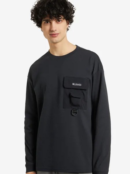 Футболка мужская Columbia Field Creek Doubleknit Long Sleeve, Черный