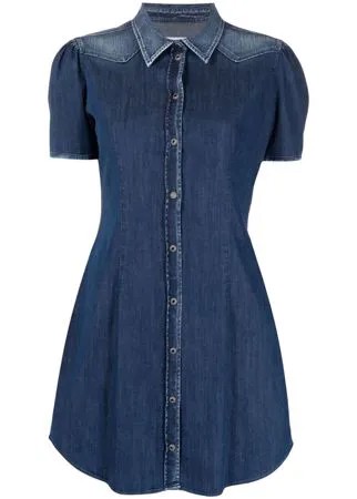 Dondup джинсовое платье-рубашка с короткими рукавами