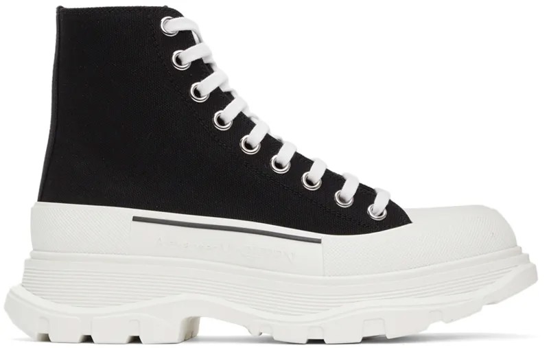 Черные высокие кеды Tread Slick Alexander McQueen
