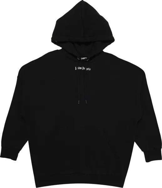 Худи Palm Angels Classic Logo Over Hoodie 'Black/White', черный