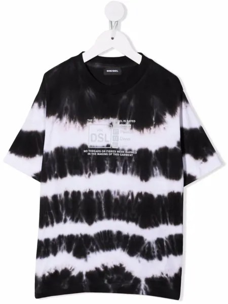 Diesel Kids футболка с принтом тай-дай