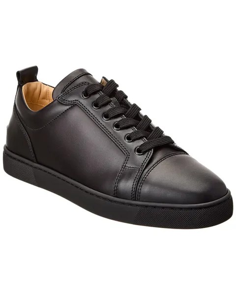 Christian Louboutin Louis Junior Кожаные кроссовки, черный