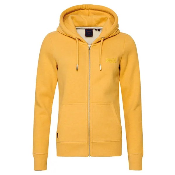 Толстовка Superdry Vintage Logo Emb Full Zip, желтый