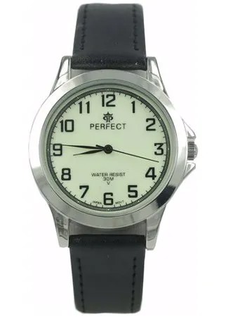 Perfect часы наручные, мужские, кварцевые, на батарейке, кожаный ремень, японский механизм GX017-134-5