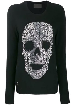 Philipp Plein свитер с декором Skull