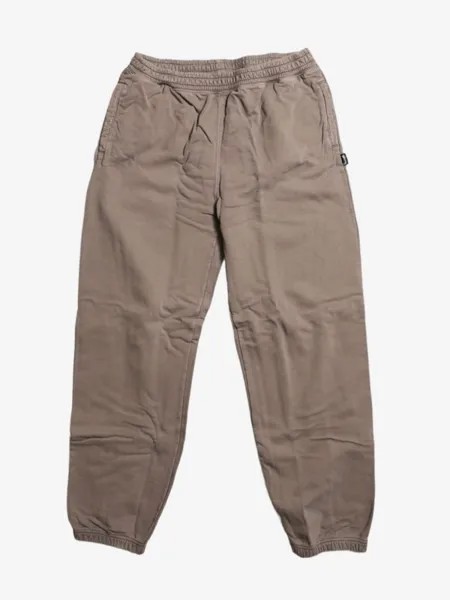 Stüssy спортивные брюки с аппликацией логотипа и завязками, серый