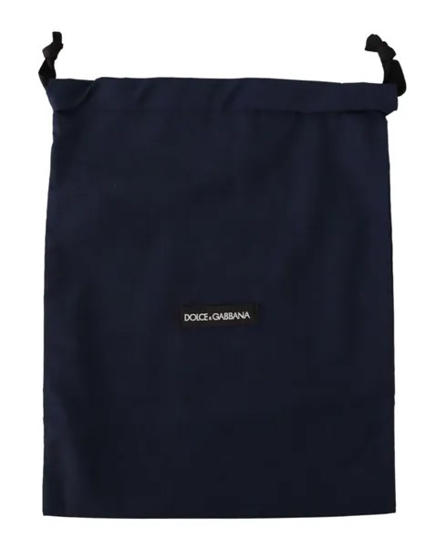 DOLCE - GABBANA Сумка-пылесборник Темно-синяя однотонная сумка для обуви на шнурке 32см x 26см