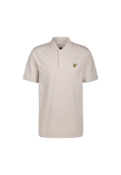 Однотонная рубашка-поло для мужчин Lyle & Scott, бежевый