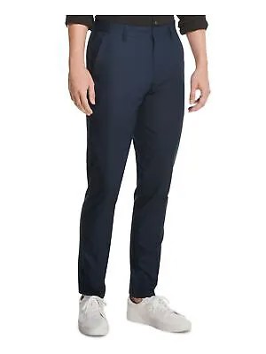 DKNY Мужские темно-синие плиссированные брюки чинос 38 X 32