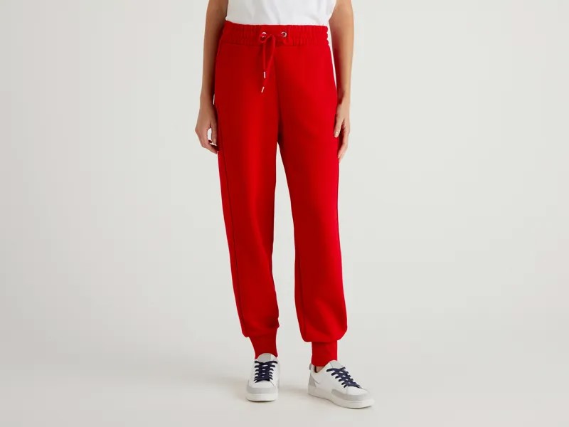 Спортивные брюки женские United Colors of Benetton 21A_3J68P0509 красные XL