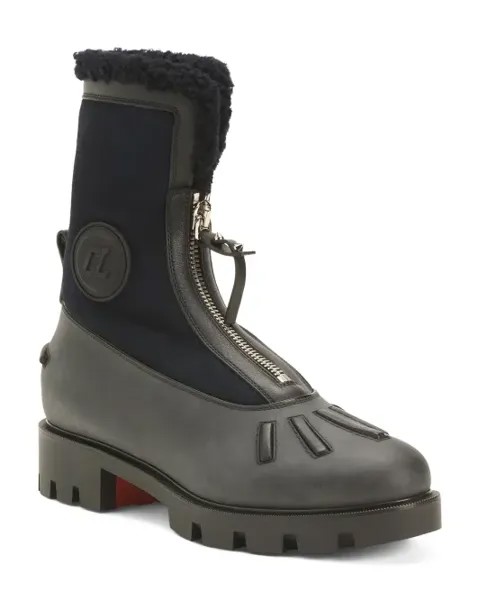 Шерстяные сапоги Glory Made In Italy Christian Louboutin, черный