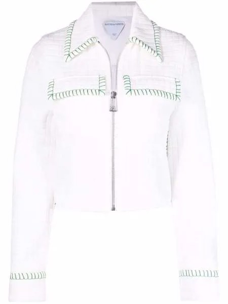 Bottega Veneta stitch-detail shirt jacket