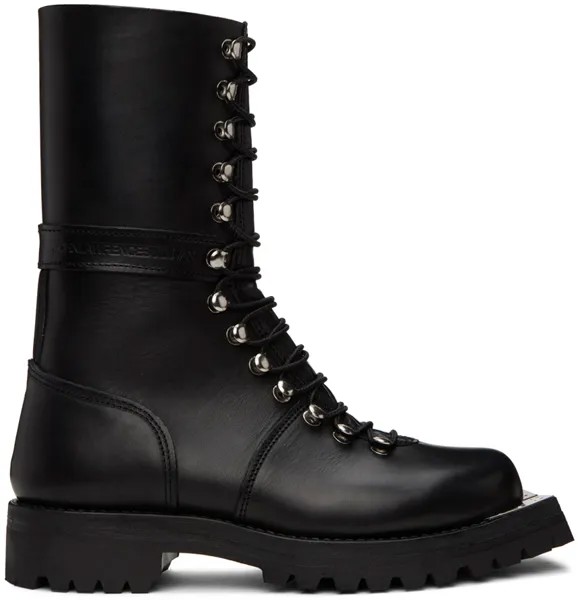 Черные армейские ботинки с металлическим носком Johnlawrencesullivan