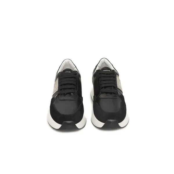 Cerruti 1881 Женские кроссовки из коровьей кожи, черный