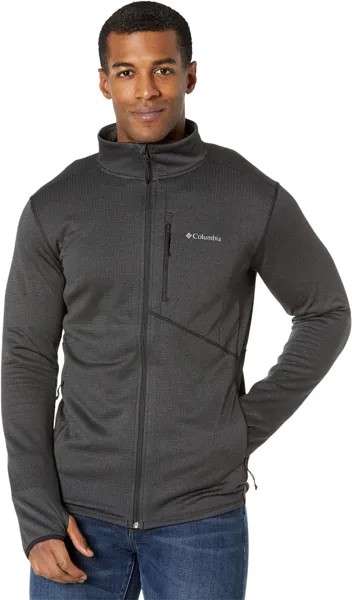 Куртка Park View Fleece Full Zip Columbia, цвет Black Heather