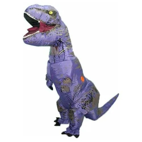 Надувной костюм динозавра T-Rex Фиолетовый (1000 г) S