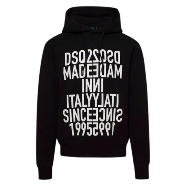 Толстовка произведена в Италии с 1995 года Dsquared2, черный