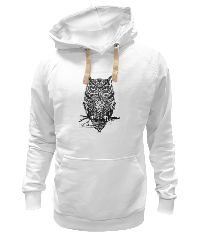 Худи Printio Оld owl белое 2XL