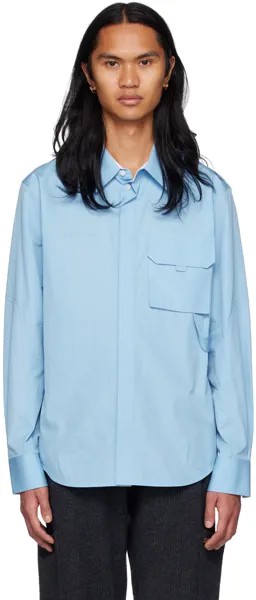Синяя рубашка карго Helmut Lang