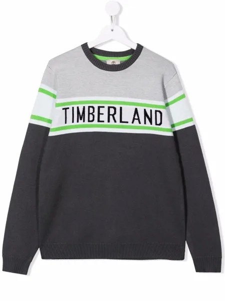 Timberland Kids джемпер с жаккардовым логотипом