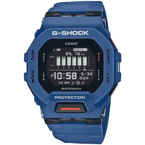 Наручные часы CASIO G-Shock GBD-200-2, синий, черный