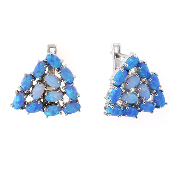 Серьги женские из серебра Balex Jewellery 2410931170, опал