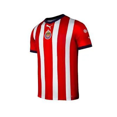 Футбольная майка Puma Chivas 2223 с коротким рукавом и v-образным вырезом для мальчиков, размер L
