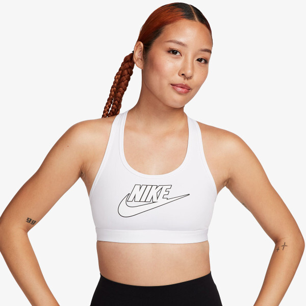 Спортивное бюстье с галочкой Nike, белый