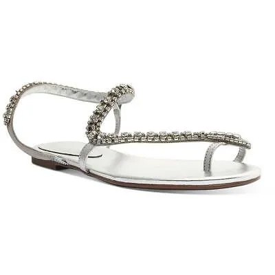 Женские туфли Schutz Court Silver Slip On с ремешком на щиколотке 7 Medium (B,M) BHFO 5951