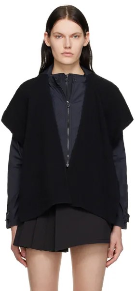Черная многослойная куртка Hyein Seo