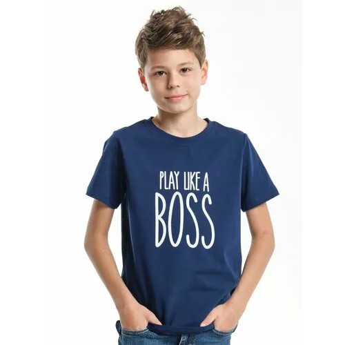 Футболка Mini Maxi, размер 134, синий