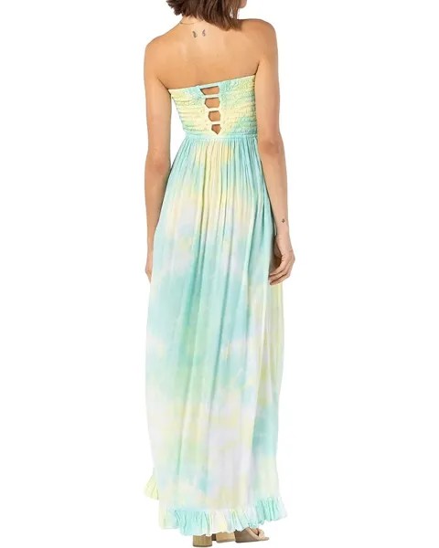 Платье Tiare Hawaii Flynn Maxi Dress, цвет Lemon Lime Smoke