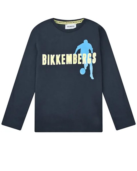 Темно-синяя толстовка с лого Bikkembergs детское