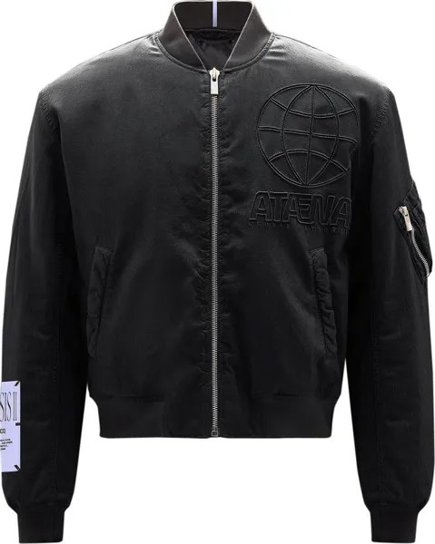 Куртка MCQ Athena Bomber 'Darkest Black', черный