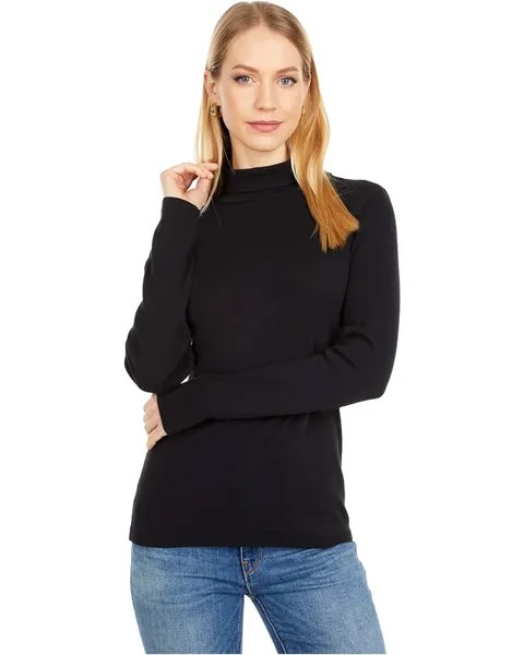 Футболка Lilla P Long Sleeve Turtleneck, черный