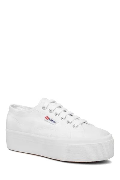 Белые кеды на платформе 2790 Superga, белый