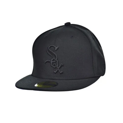 Мужская кепка New Era Chicago Sox 59Fifty черно-черная 10047308
