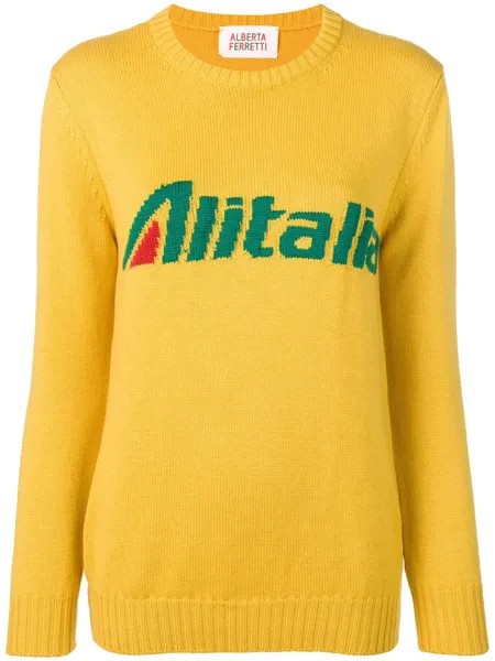Alberta Ferretti вязаный свитер 'Alitalia'