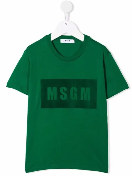 MSGM Kids футболка с логотипом