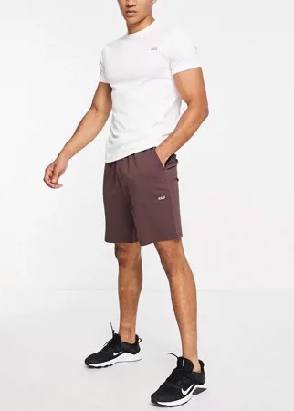 Спортивные шорты из быстросохнущей трикотажной ткани коричневого цвета ASOS 4505-Коричневый цвет