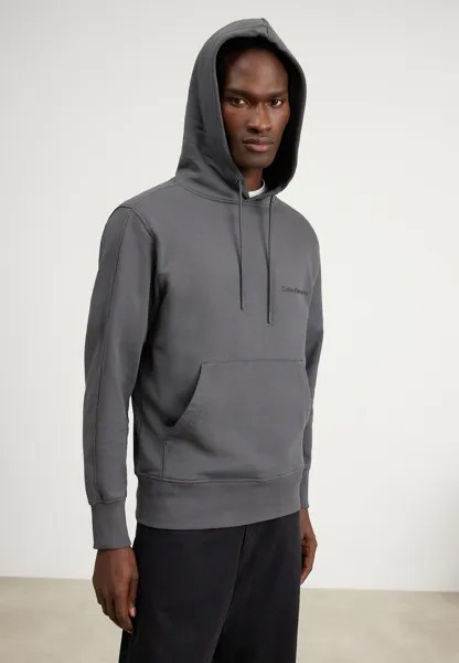 Толстовка Calvin Klein Jeans INSTITUTIONAL HOODIE, цвет dark grey