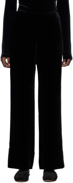 Черные широкие брюки Toteme