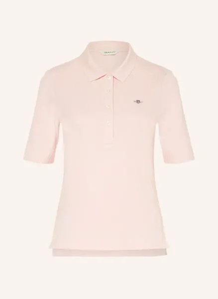 Рубашка-поло из пике Gant, розовый