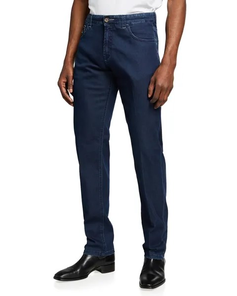 Мужские легкие потертые джинсы Stefano Ricci, цвет Light Blue