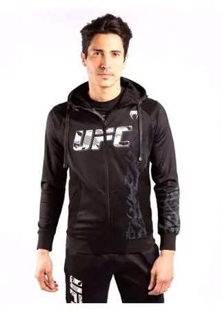 Толстовка Venum UFC Authentic Fight Week Men's Zip Hoodie, размер M, черный